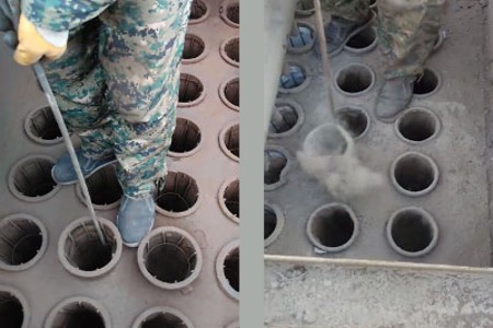 更換除塵布袋 更換除塵布袋